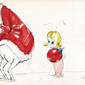 Cindy Lou with Red Ornament and Grinch