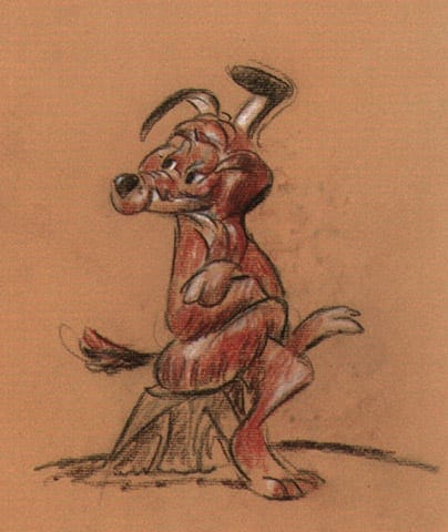Charlie Dog Original Concept Sketch