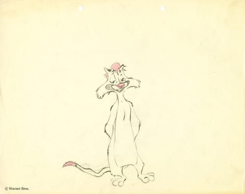 Claude Cat Original Sketch
