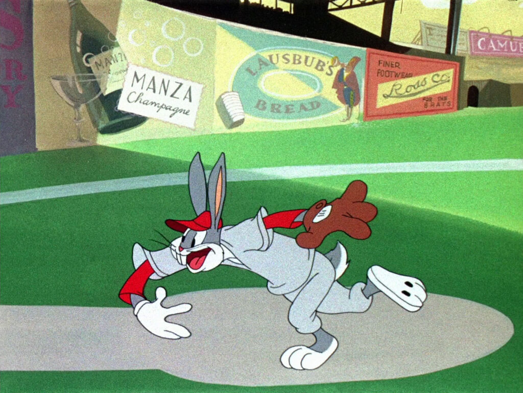 Baseball Bugs Throws the Pitch