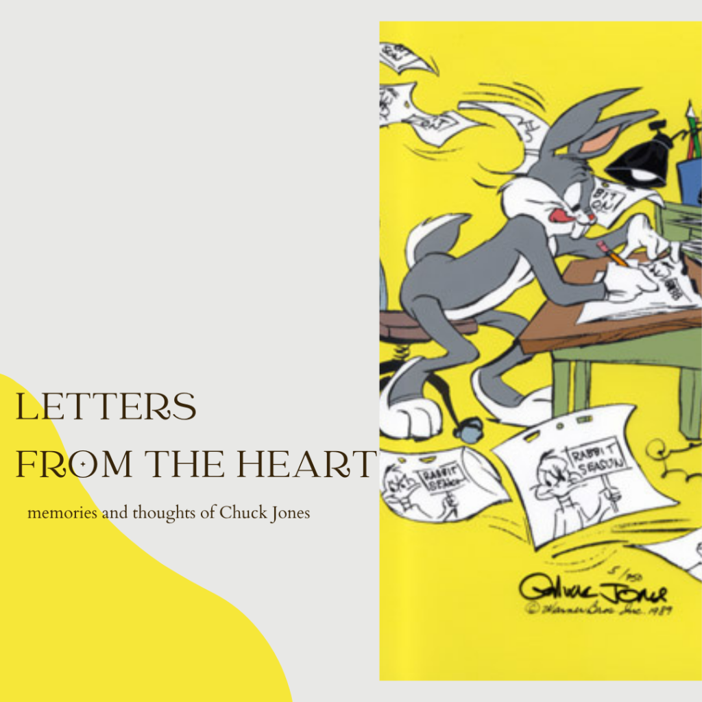 Bugs Bunny writing letters