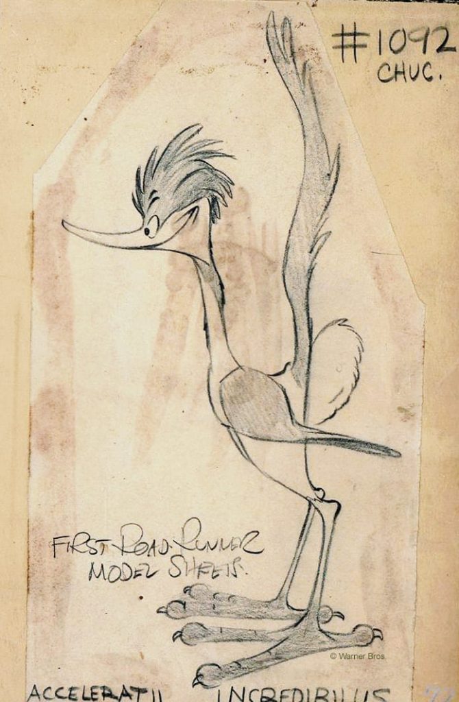 Road Runner #1092 Chuck Jones Sketch