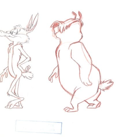 Sam Sheepdog & Ralph Wolf Concept Sketch