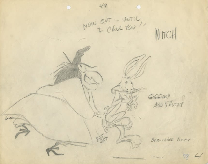 Witch Hazel & Bugs Bunny Now Out Sketch