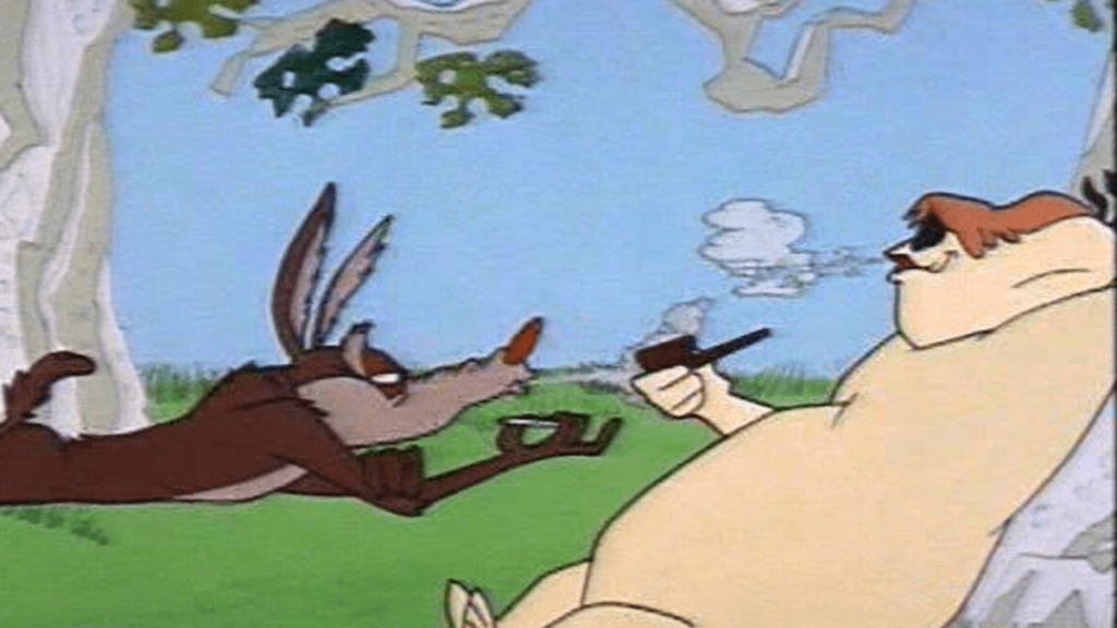 Ralph Wolf & Sam Sheepdog Smoking